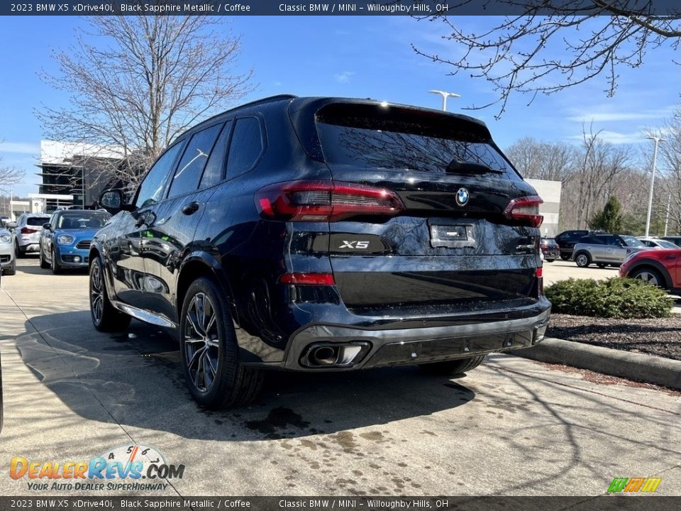 2023 BMW X5 xDrive40i Black Sapphire Metallic / Coffee Photo #2