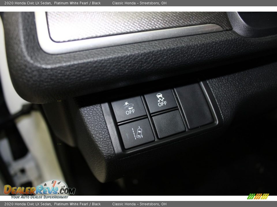 2020 Honda Civic LX Sedan Platinum White Pearl / Black Photo #28