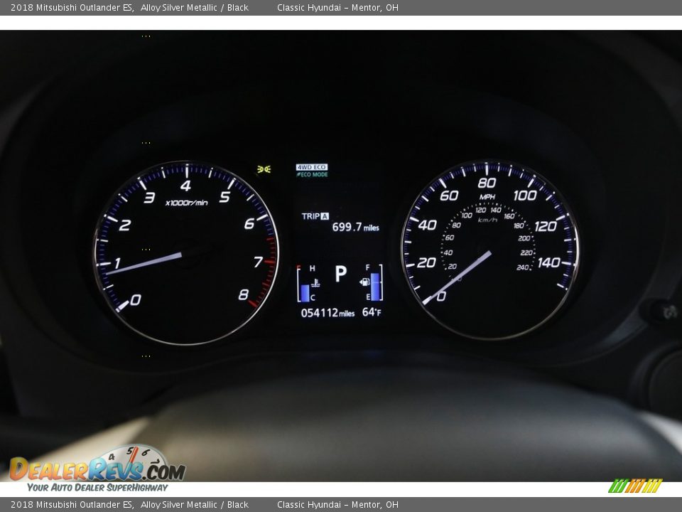 2018 Mitsubishi Outlander ES Alloy Silver Metallic / Black Photo #8