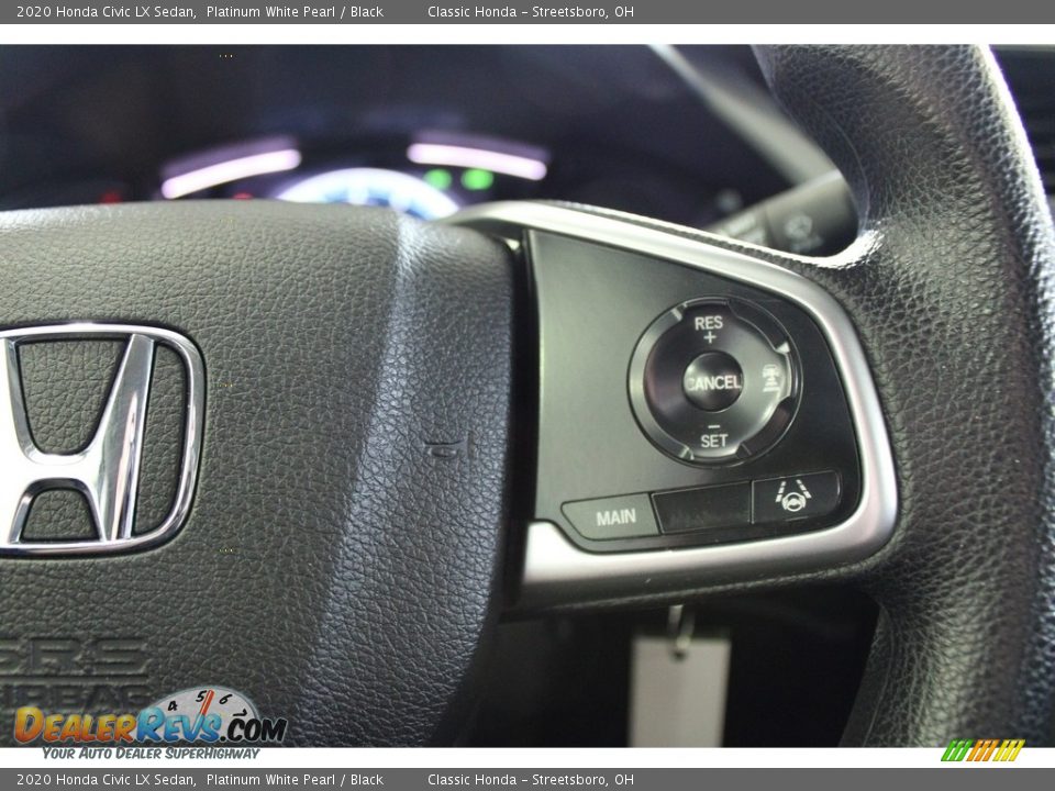 2020 Honda Civic LX Sedan Platinum White Pearl / Black Photo #31