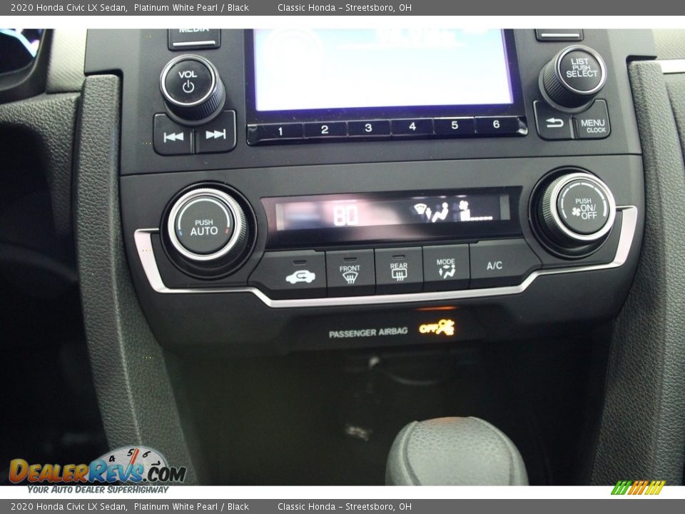 2020 Honda Civic LX Sedan Platinum White Pearl / Black Photo #34
