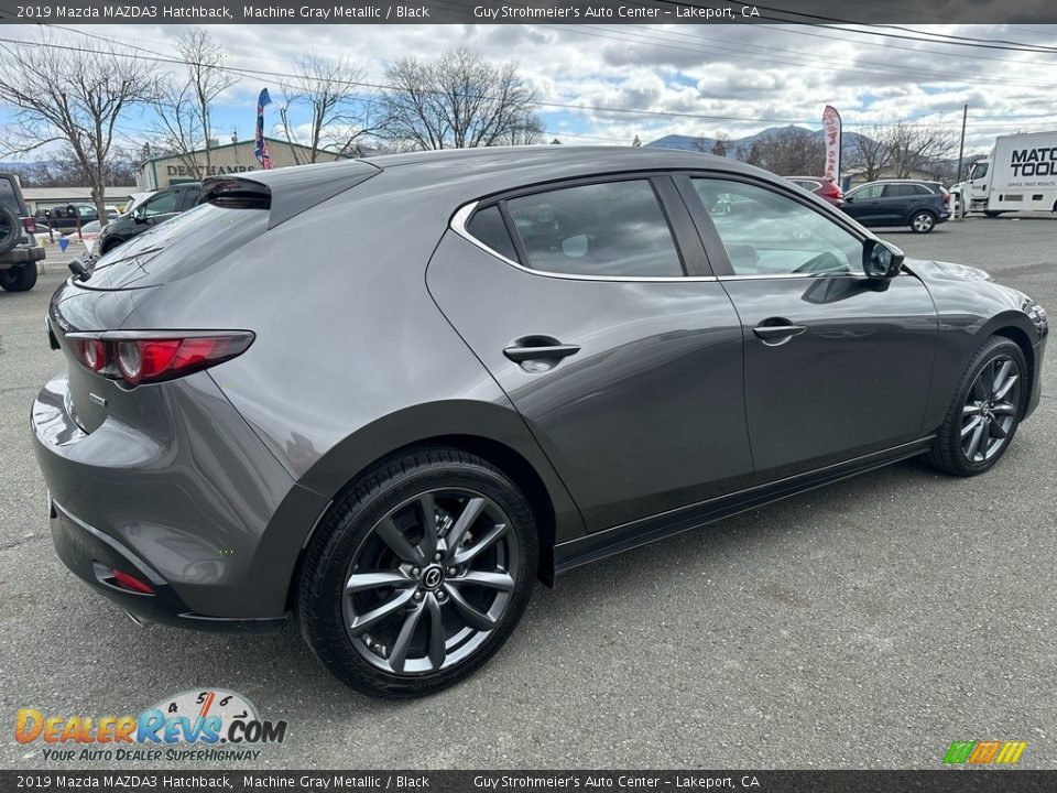 2019 Mazda MAZDA3 Hatchback Machine Gray Metallic / Black Photo #6