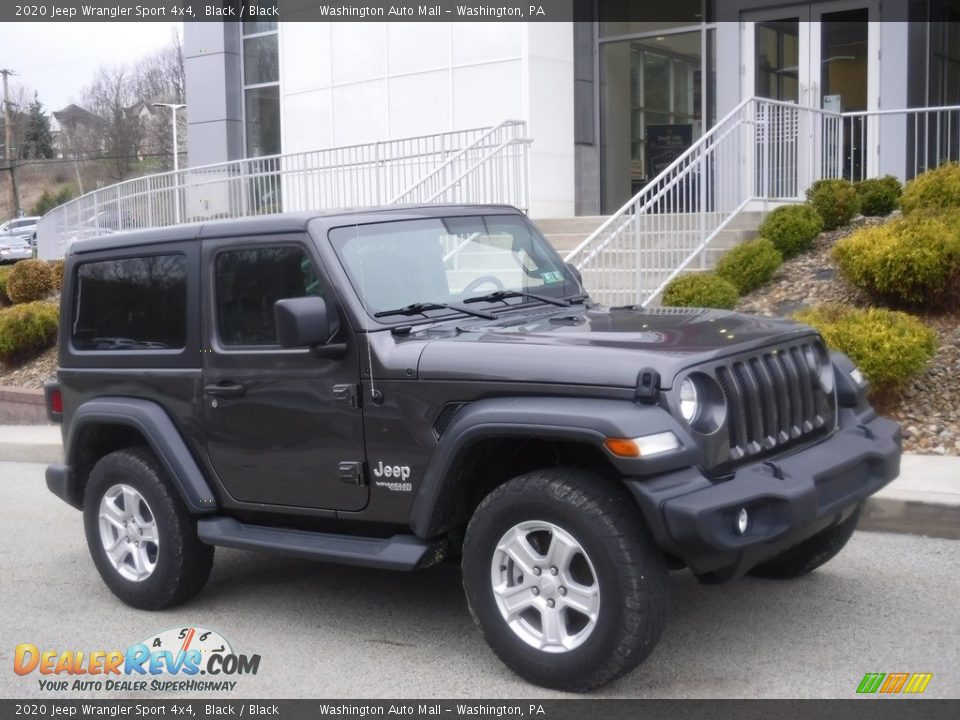 2020 Jeep Wrangler Sport 4x4 Black / Black Photo #1