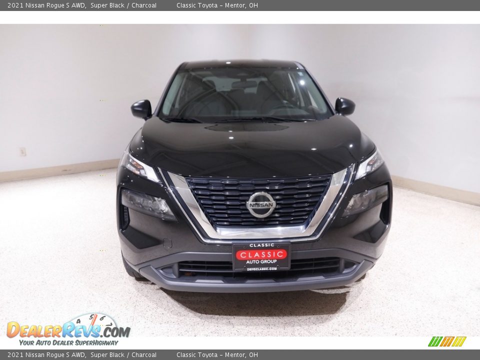 2021 Nissan Rogue S AWD Super Black / Charcoal Photo #2