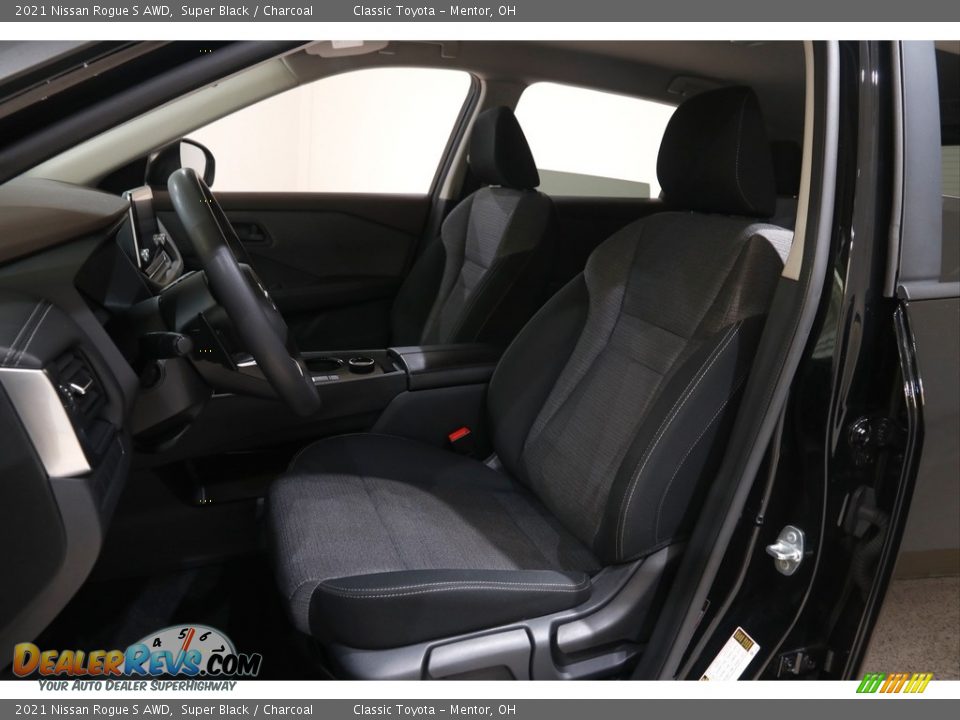 2021 Nissan Rogue S AWD Super Black / Charcoal Photo #5