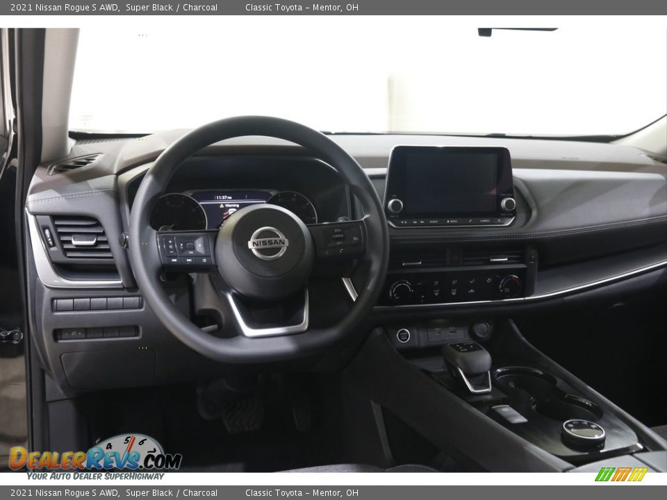 2021 Nissan Rogue S AWD Super Black / Charcoal Photo #6