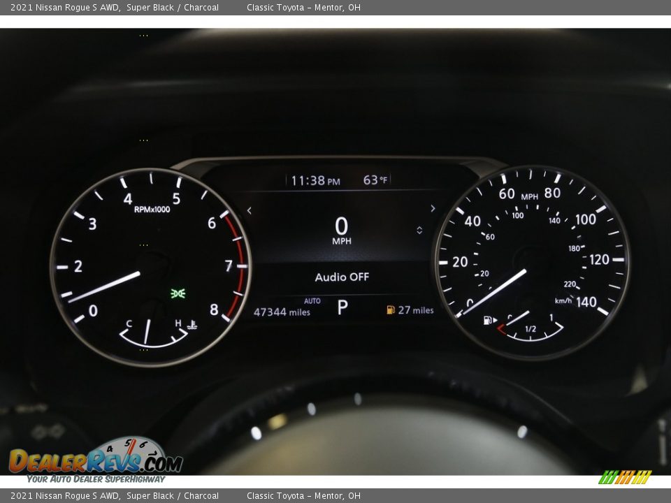 2021 Nissan Rogue S AWD Super Black / Charcoal Photo #8