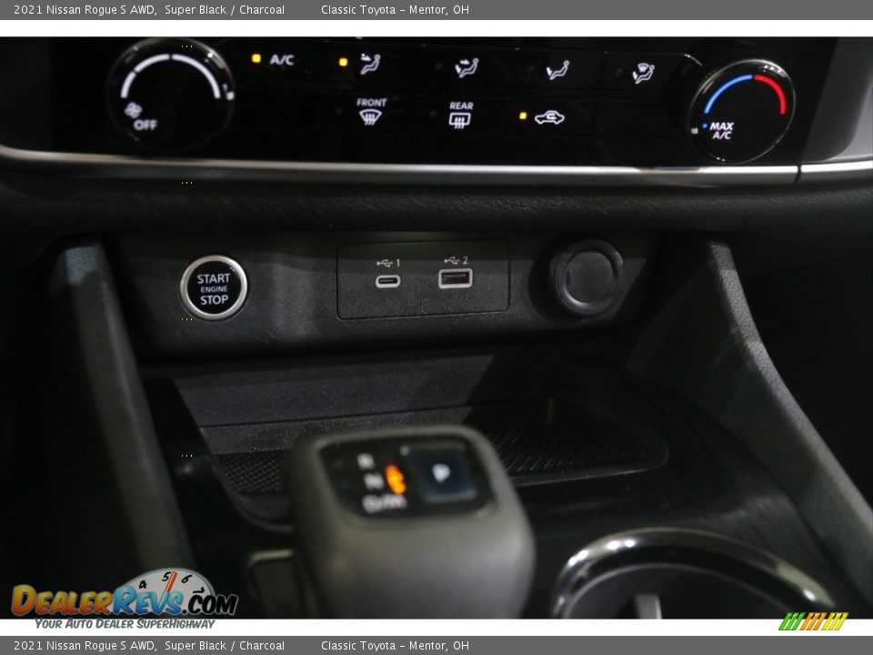 2021 Nissan Rogue S AWD Super Black / Charcoal Photo #13