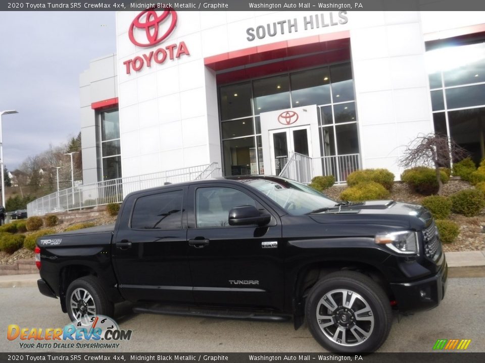 2020 Toyota Tundra SR5 CrewMax 4x4 Midnight Black Metallic / Graphite Photo #2