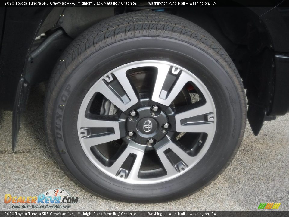 2020 Toyota Tundra SR5 CrewMax 4x4 Midnight Black Metallic / Graphite Photo #12