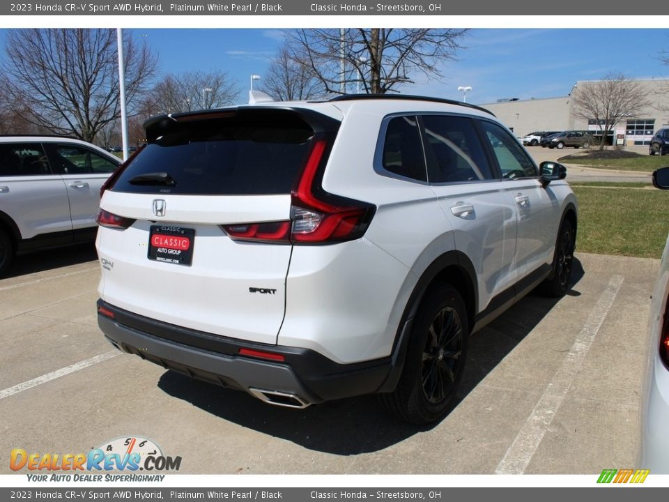 2023 Honda CR-V Sport AWD Hybrid Platinum White Pearl / Black Photo #4