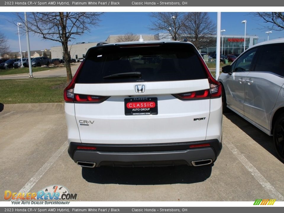 2023 Honda CR-V Sport AWD Hybrid Platinum White Pearl / Black Photo #5