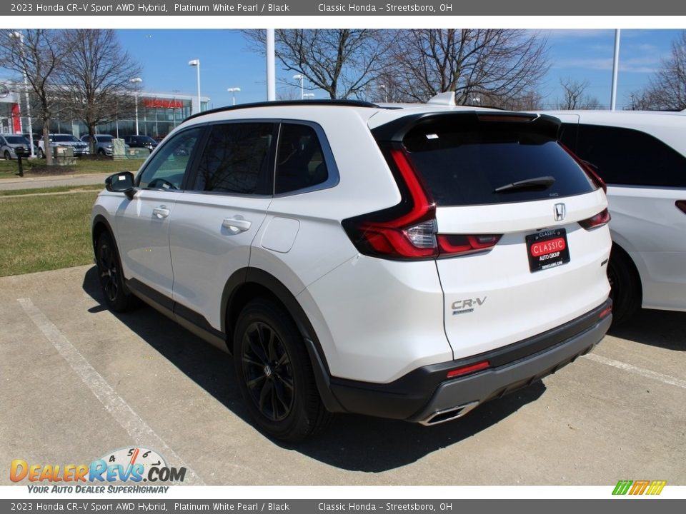 2023 Honda CR-V Sport AWD Hybrid Platinum White Pearl / Black Photo #6