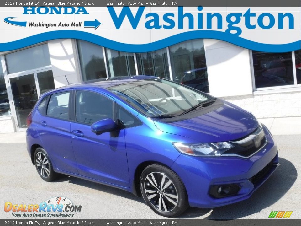 2019 Honda Fit EX Aegean Blue Metallic / Black Photo #1