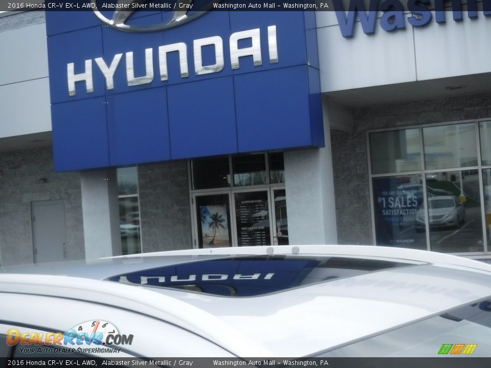 2016 Honda CR-V EX-L AWD Alabaster Silver Metallic / Gray Photo #3
