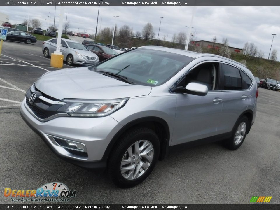 2016 Honda CR-V EX-L AWD Alabaster Silver Metallic / Gray Photo #6