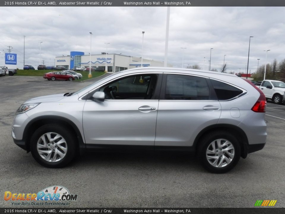 2016 Honda CR-V EX-L AWD Alabaster Silver Metallic / Gray Photo #7