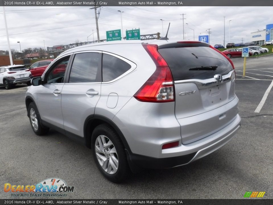 2016 Honda CR-V EX-L AWD Alabaster Silver Metallic / Gray Photo #8