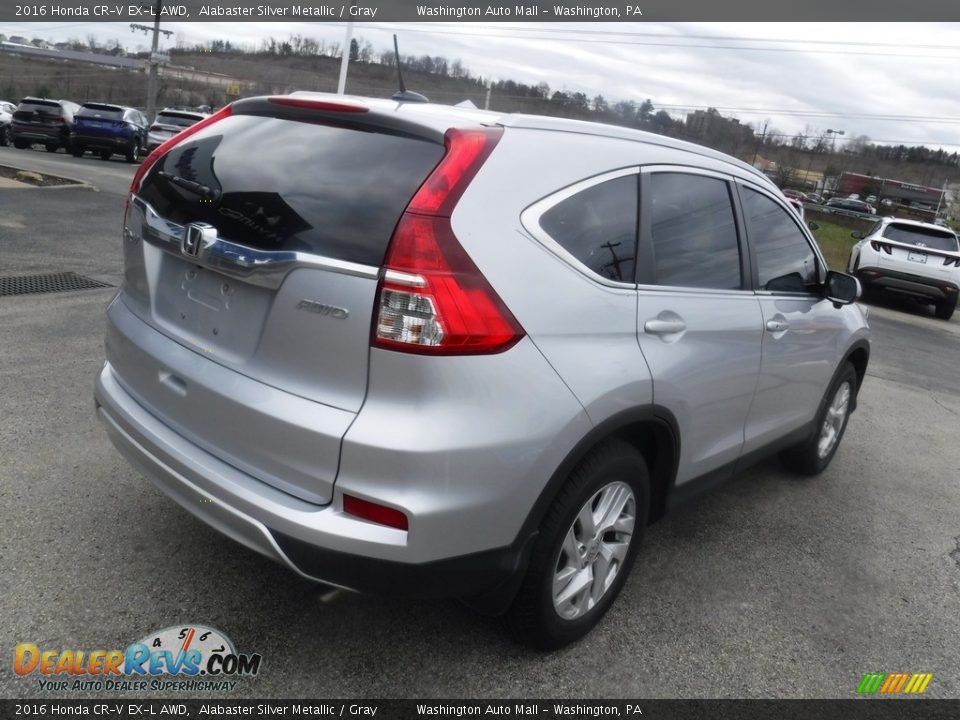 2016 Honda CR-V EX-L AWD Alabaster Silver Metallic / Gray Photo #10