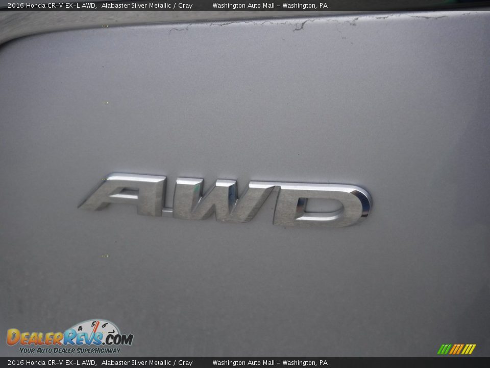2016 Honda CR-V EX-L AWD Alabaster Silver Metallic / Gray Photo #11