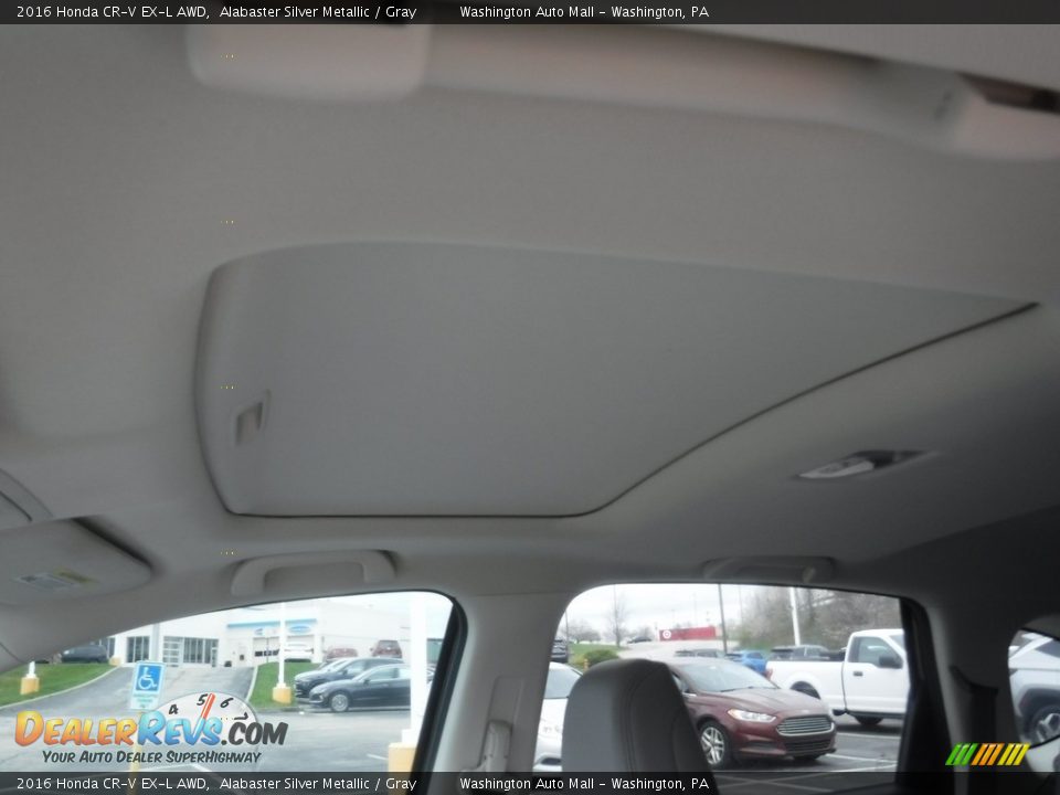 2016 Honda CR-V EX-L AWD Alabaster Silver Metallic / Gray Photo #16
