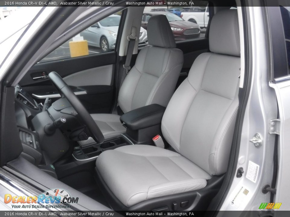 2016 Honda CR-V EX-L AWD Alabaster Silver Metallic / Gray Photo #17