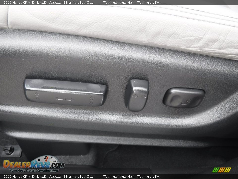 2016 Honda CR-V EX-L AWD Alabaster Silver Metallic / Gray Photo #18