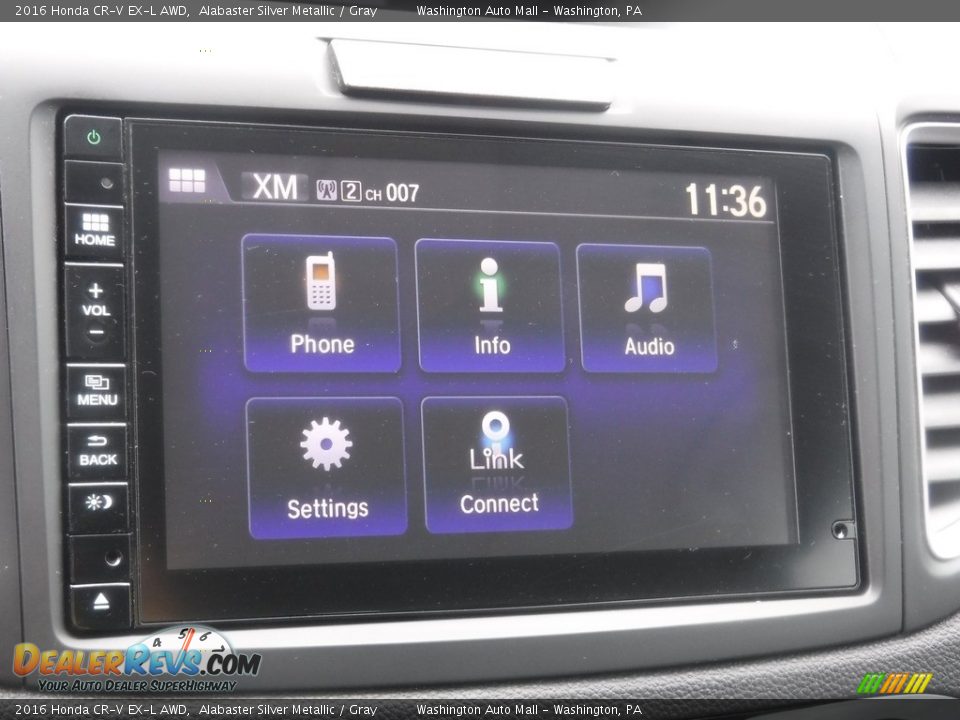 2016 Honda CR-V EX-L AWD Alabaster Silver Metallic / Gray Photo #23