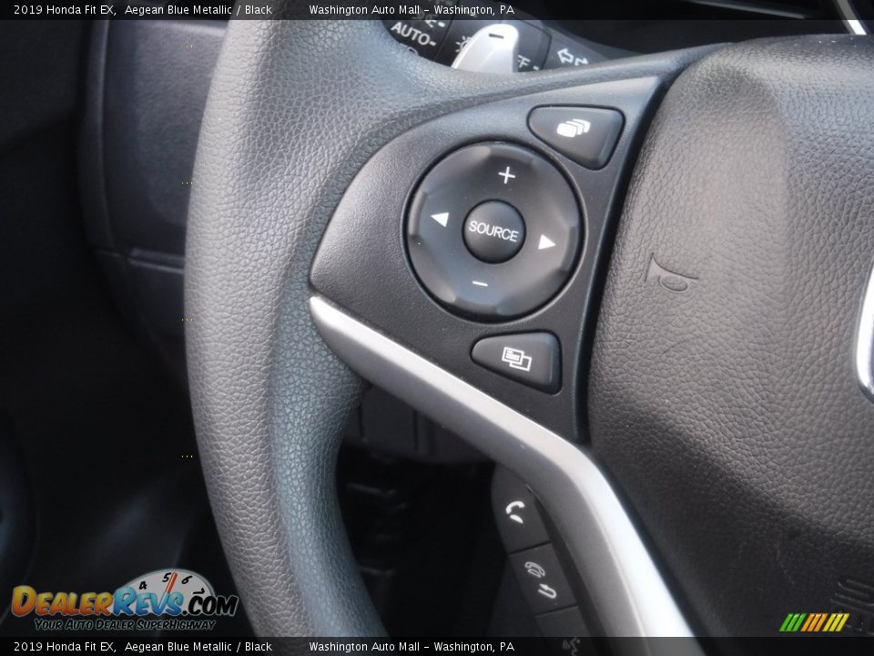 2019 Honda Fit EX Aegean Blue Metallic / Black Photo #24