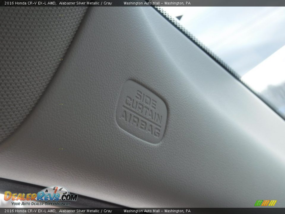 2016 Honda CR-V EX-L AWD Alabaster Silver Metallic / Gray Photo #27