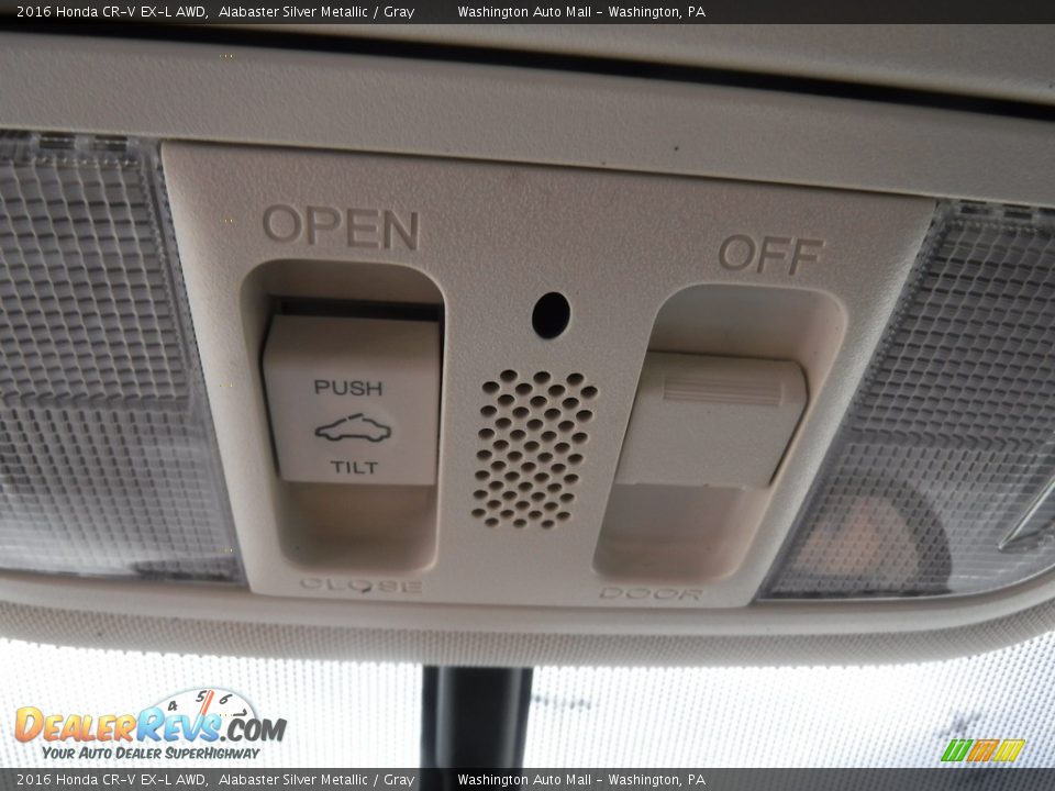 2016 Honda CR-V EX-L AWD Alabaster Silver Metallic / Gray Photo #28