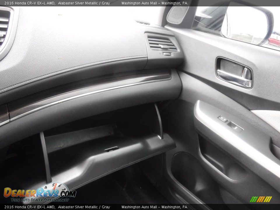 2016 Honda CR-V EX-L AWD Alabaster Silver Metallic / Gray Photo #29