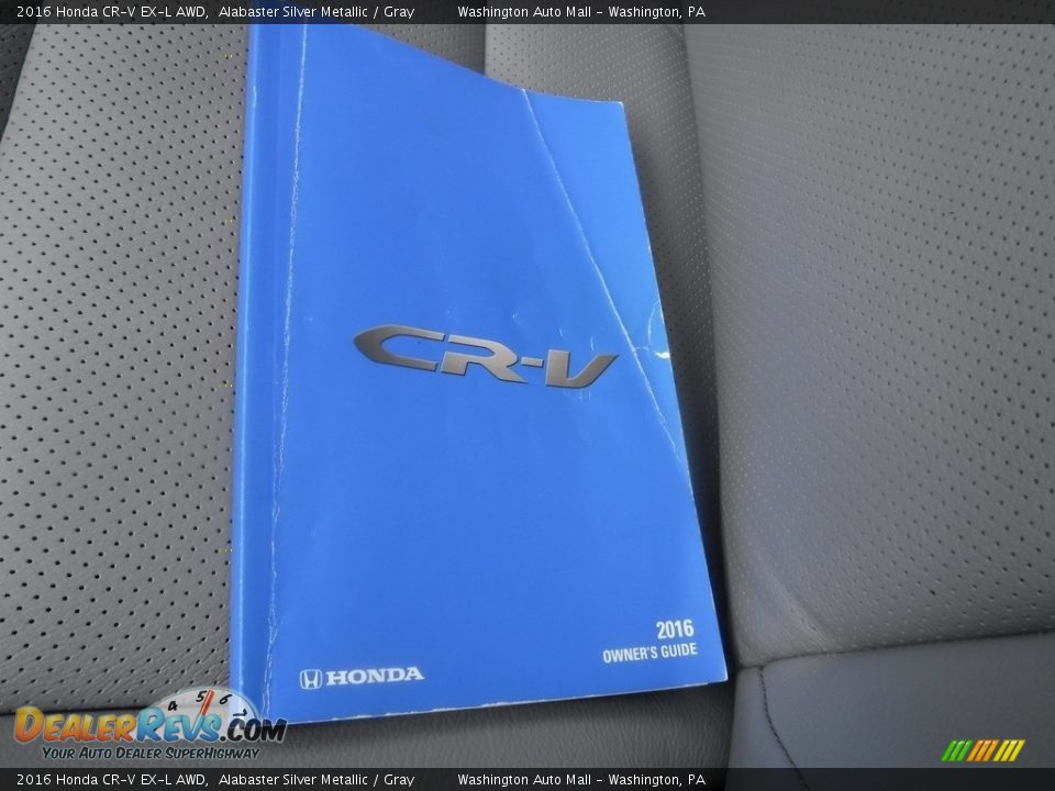 2016 Honda CR-V EX-L AWD Alabaster Silver Metallic / Gray Photo #32