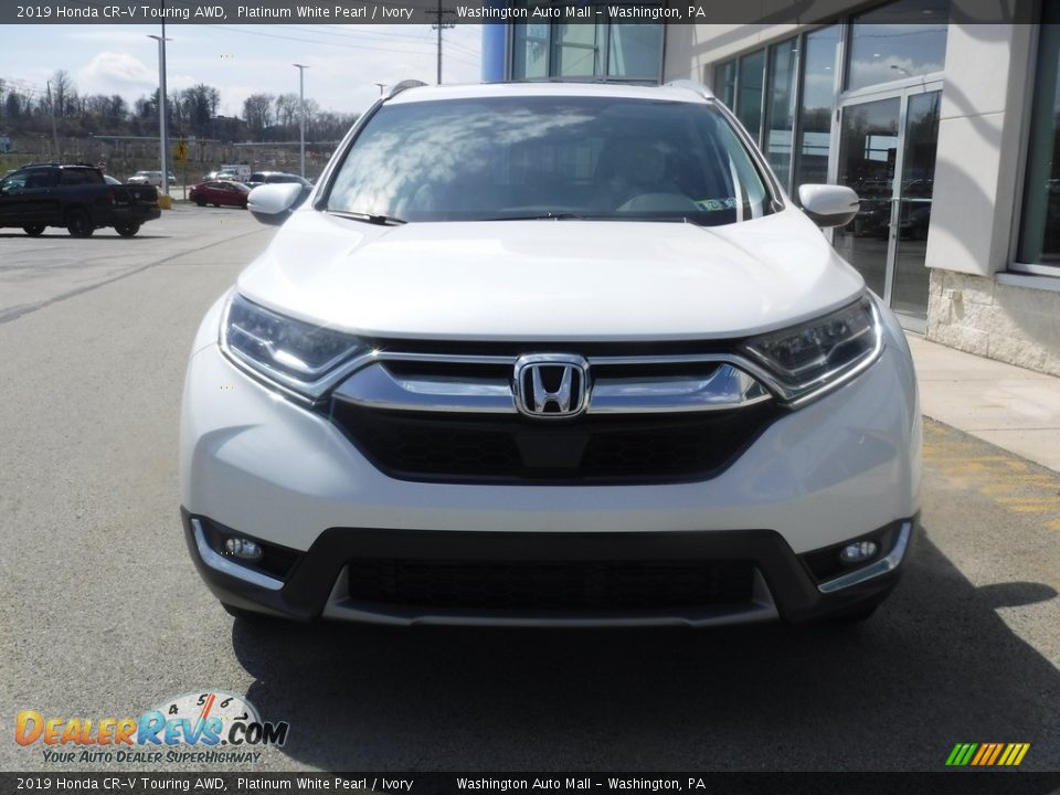 2019 Honda CR-V Touring AWD Platinum White Pearl / Ivory Photo #5