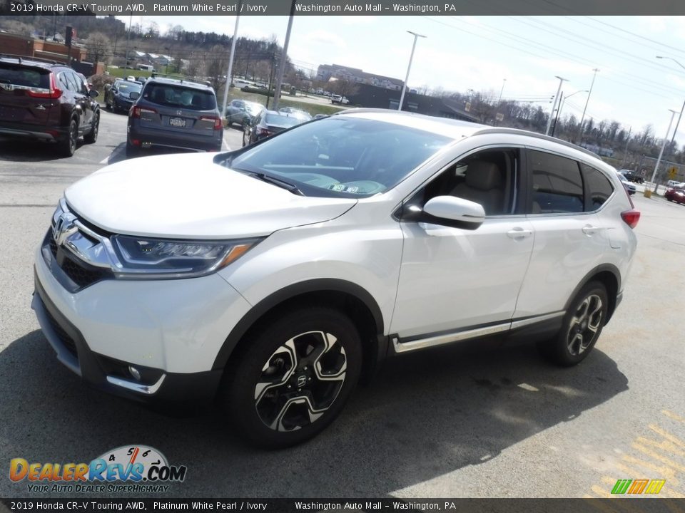 2019 Honda CR-V Touring AWD Platinum White Pearl / Ivory Photo #6