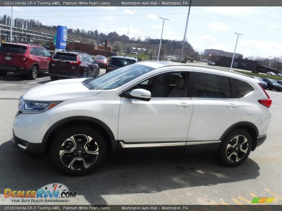 2019 Honda CR-V Touring AWD Platinum White Pearl / Ivory Photo #7