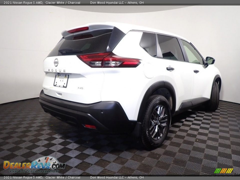 2021 Nissan Rogue S AWD Glacier White / Charcoal Photo #16