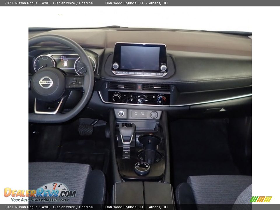 2021 Nissan Rogue S AWD Glacier White / Charcoal Photo #23
