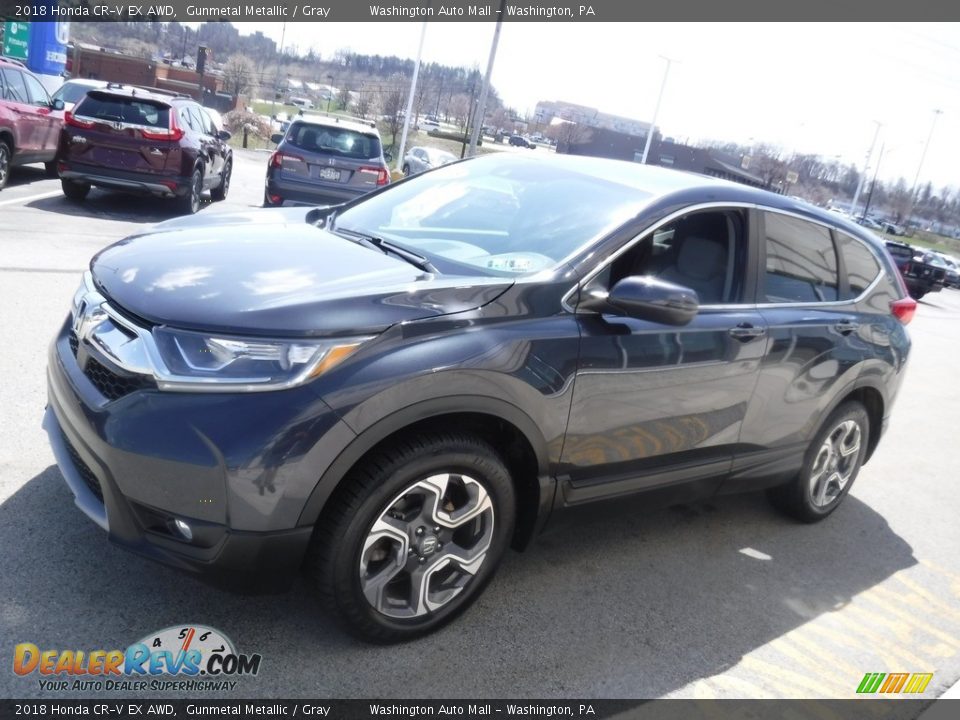 2018 Honda CR-V EX AWD Gunmetal Metallic / Gray Photo #6