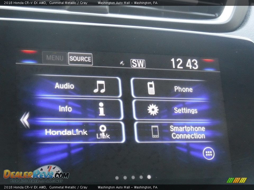 2018 Honda CR-V EX AWD Gunmetal Metallic / Gray Photo #16