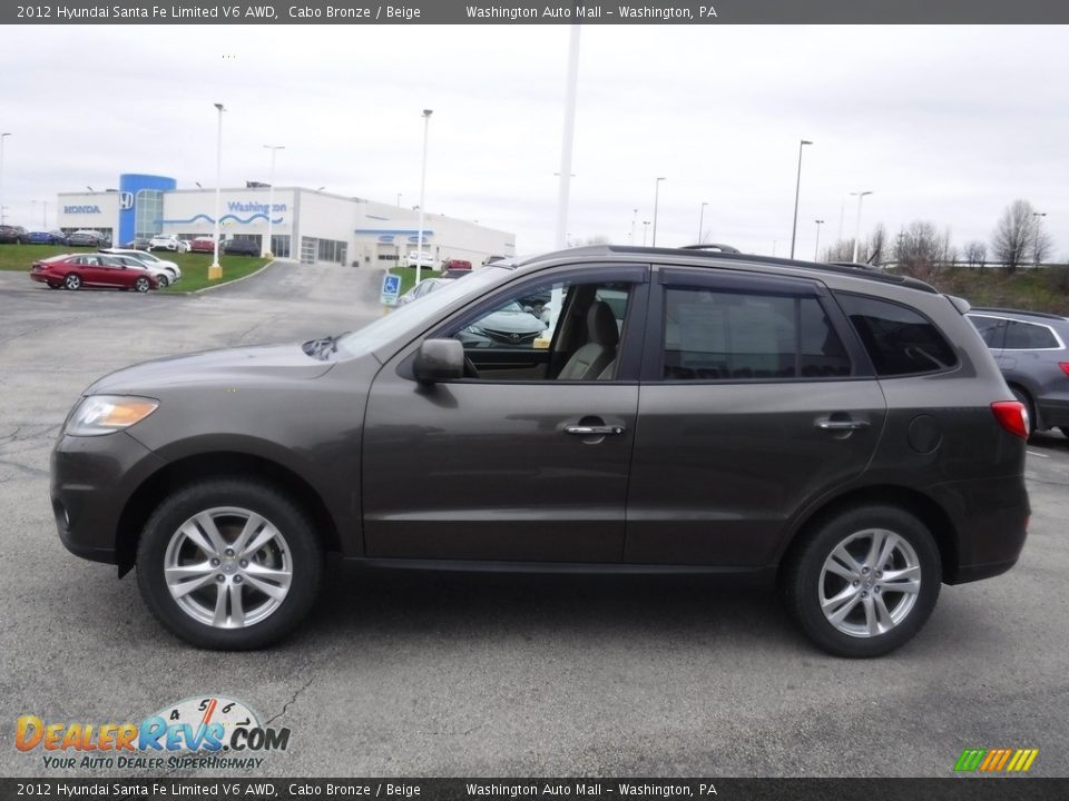 2012 Hyundai Santa Fe Limited V6 AWD Cabo Bronze / Beige Photo #7