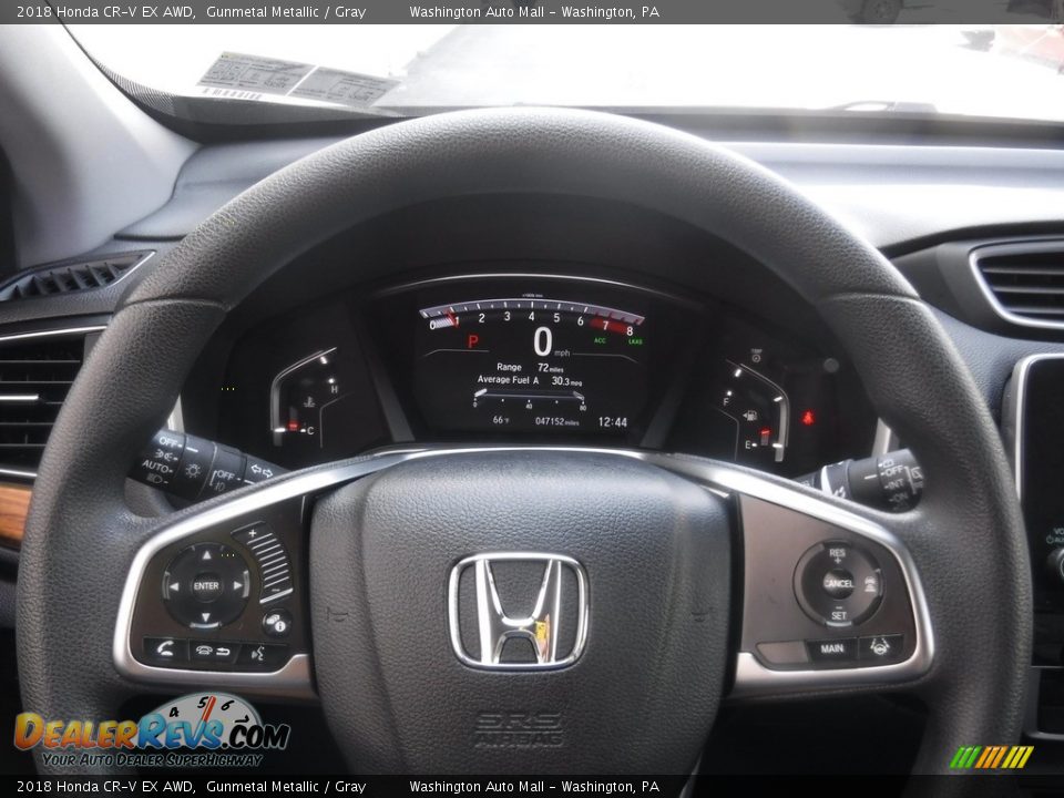 2018 Honda CR-V EX AWD Gunmetal Metallic / Gray Photo #21