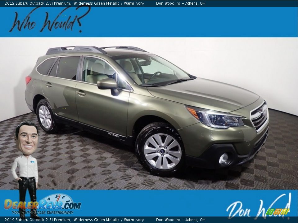 2019 Subaru Outback 2.5i Premium Wilderness Green Metallic / Warm Ivory Photo #1