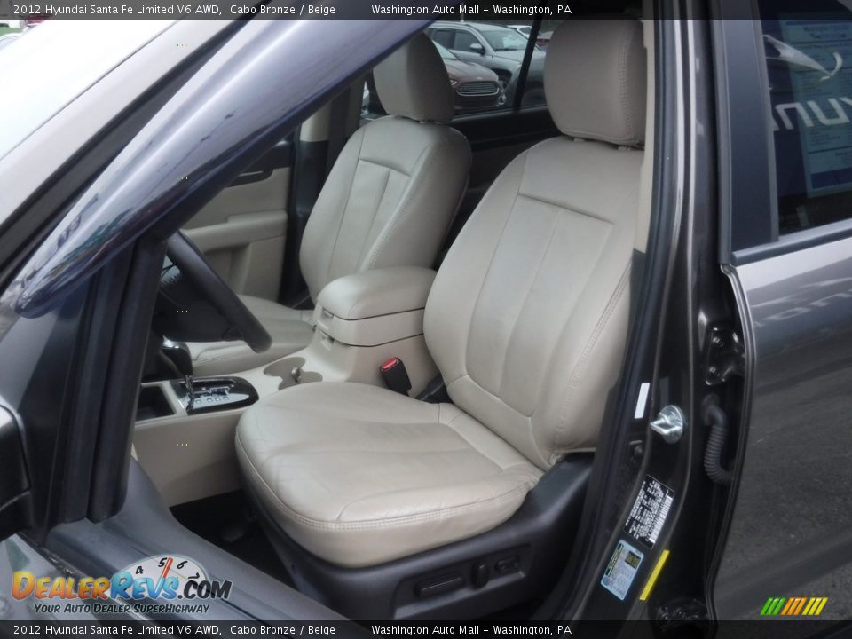 2012 Hyundai Santa Fe Limited V6 AWD Cabo Bronze / Beige Photo #17