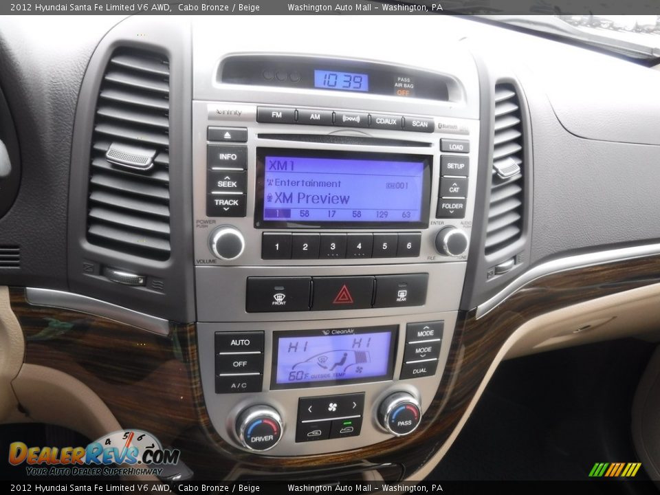 2012 Hyundai Santa Fe Limited V6 AWD Cabo Bronze / Beige Photo #22