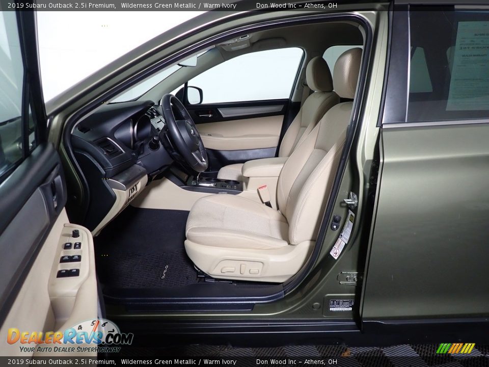 2019 Subaru Outback 2.5i Premium Wilderness Green Metallic / Warm Ivory Photo #18