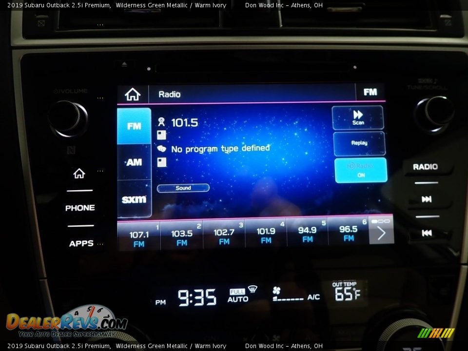 2019 Subaru Outback 2.5i Premium Wilderness Green Metallic / Warm Ivory Photo #22