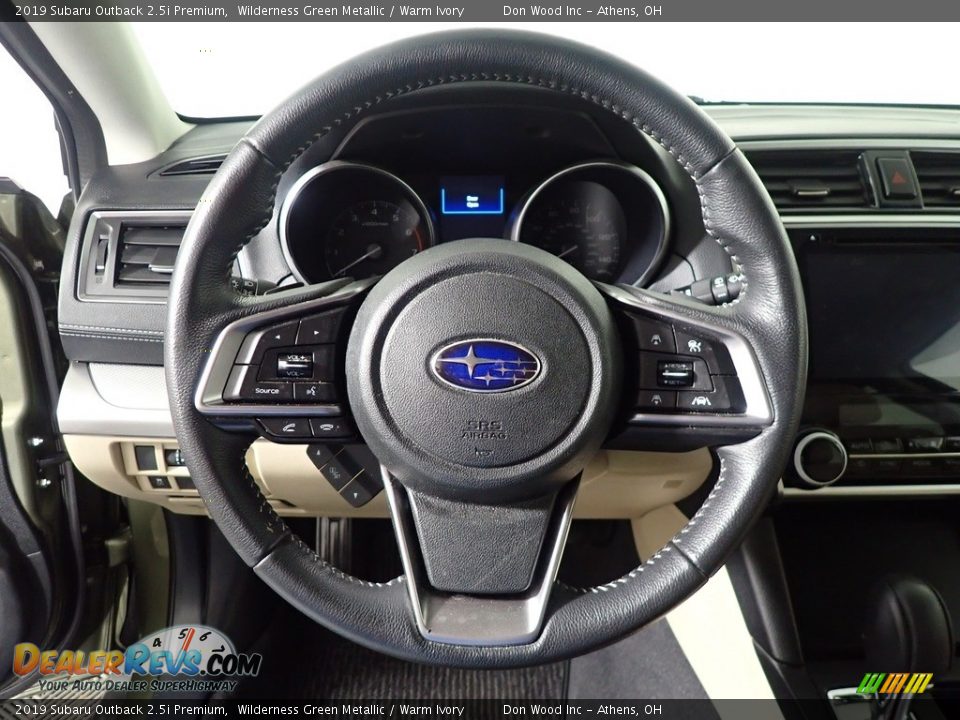 2019 Subaru Outback 2.5i Premium Wilderness Green Metallic / Warm Ivory Photo #23