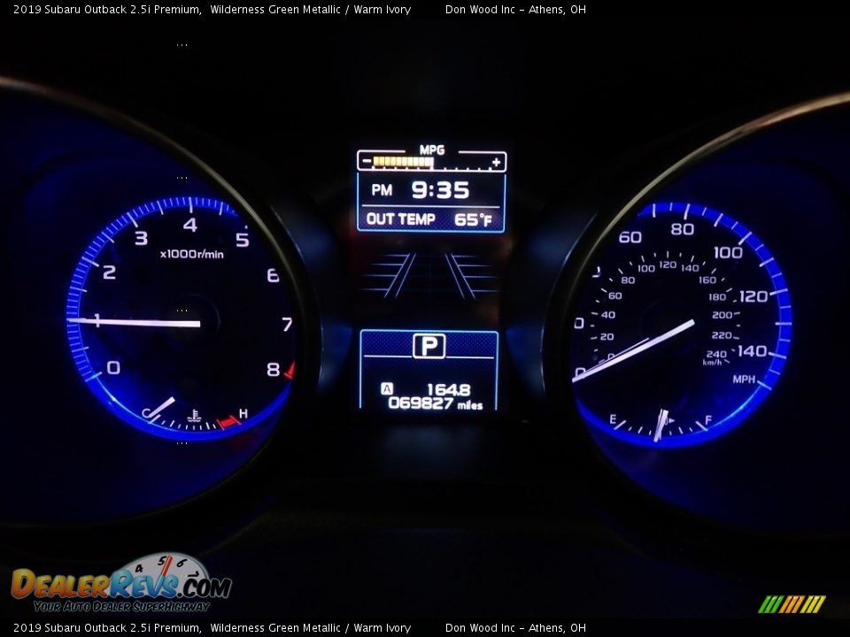 2019 Subaru Outback 2.5i Premium Wilderness Green Metallic / Warm Ivory Photo #24