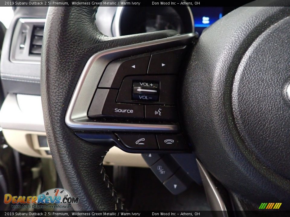 2019 Subaru Outback 2.5i Premium Wilderness Green Metallic / Warm Ivory Photo #25